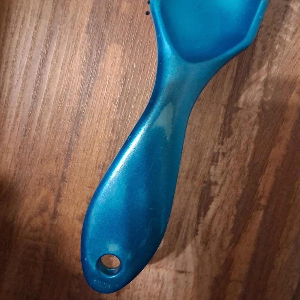 Vintage 90s Y2k Conair Hair brush‎ Teal Shiny GUC